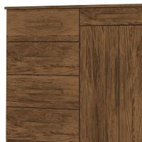 Cômoda Sapateira Sirios 5 Gavetas 2 Portas Imbuia Rústico - 2