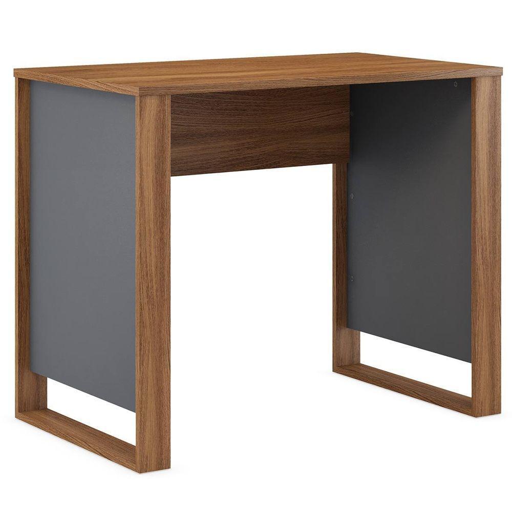 Mesa Para Computador Office Luna Amêndola/grafito - 1