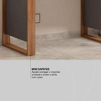 Mesa Para Computador Office Luna Amêndola/grafito - 6