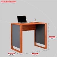 Mesa Para Computador Office Luna Amêndola/grafito - 8
