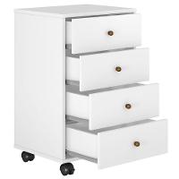 Gaveteiro Para Escritório Piece 4 Gavetas Branco - 6