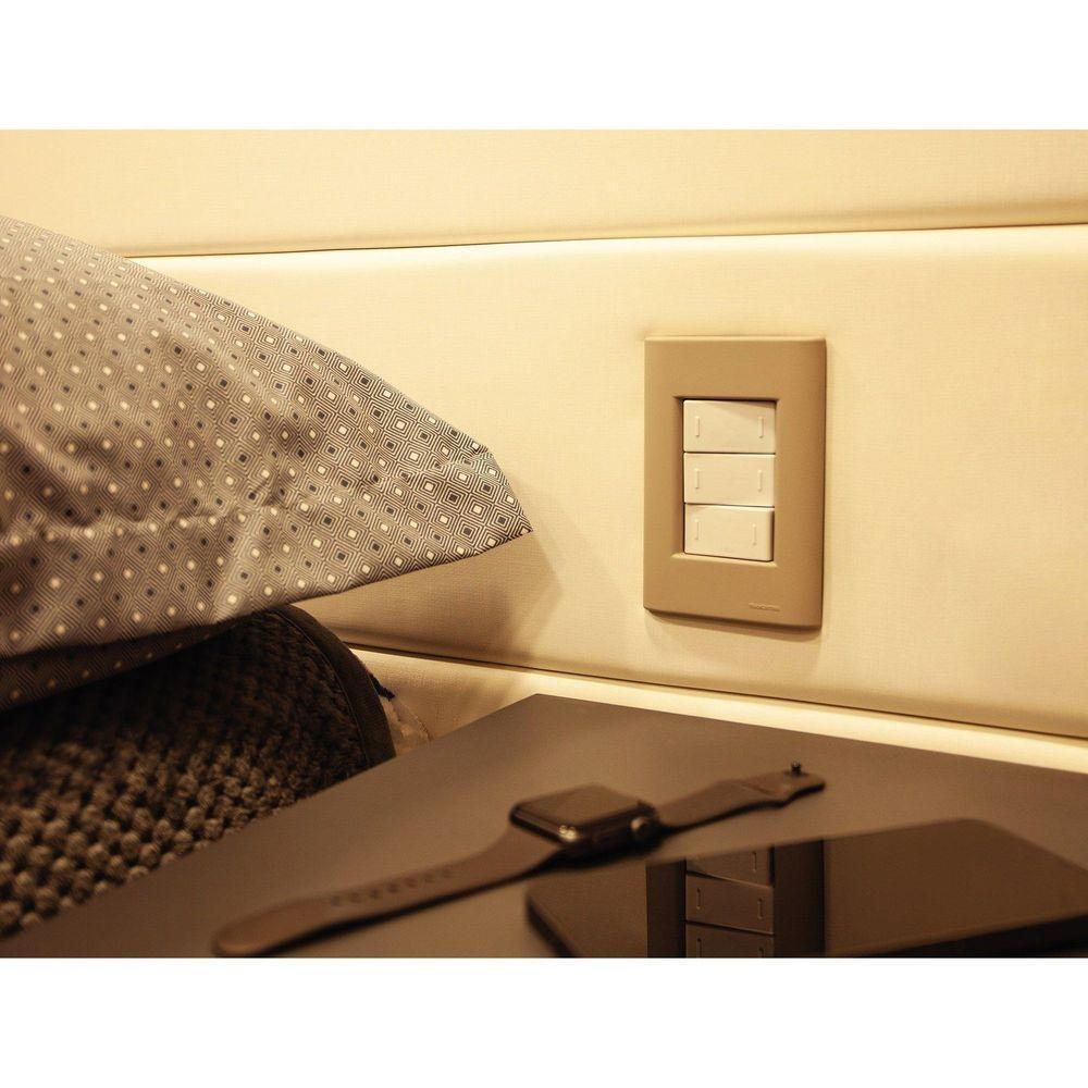 Placa 3 Postos 4x2 Tramontina Giz Fendi Soft Touch Sem Suporte Tramontina - 2