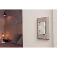 Placa 3 Postos 4x2 Tramontina Giz Fendi Soft Touch Sem Suporte Tramontina - 3