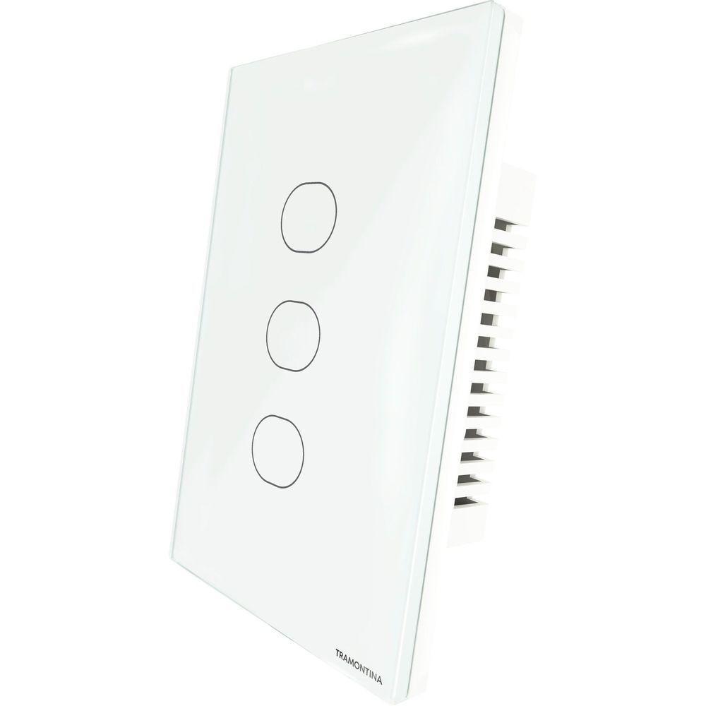 Interruptor Touch Smart Tramontina Branco 3 Canais Tramontina - 3