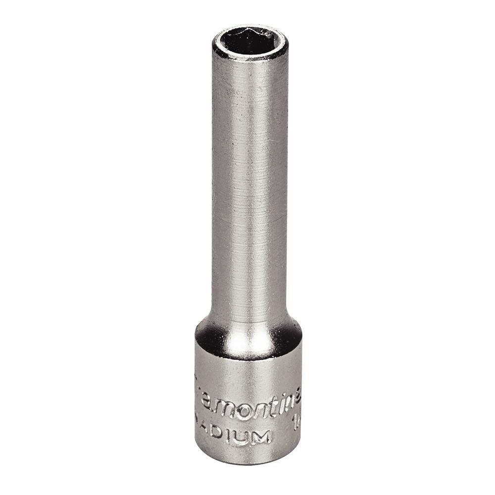 Soquete Sextavado Longo Aço Cromo Vanádio 3/16pol Encaixe 1/4pol Tramontina Pro Tramontina - 1