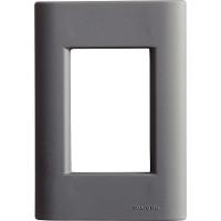 Placa 3 Postos 4x2 Tramontina Giz Titânio Soft Touch Sem Suporte Tramontina - 1