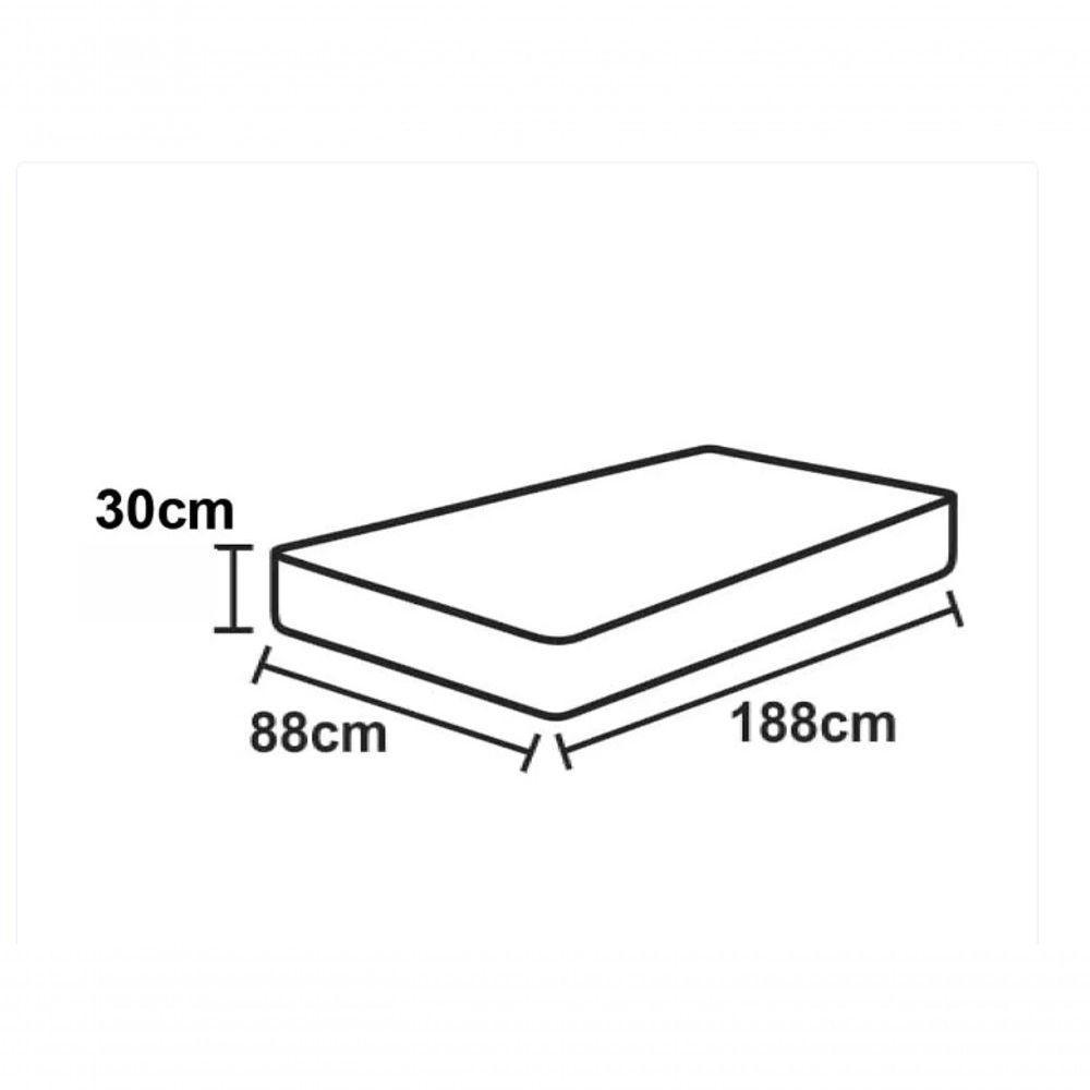 Lençol De Baixo Solteiro Avulso Com Elástico Luiza Algodão Percal 180 Fios - Avelã - 2