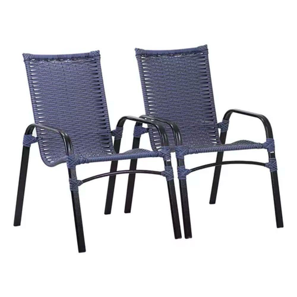 4 Cadeiras E Mesa Tampo Ripado Em Alumínio  Preto - 4