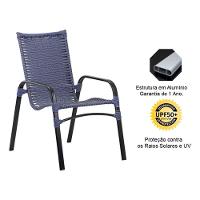 4 Cadeiras E Mesa Tampo Ripado Em Alumínio  Preto - 5