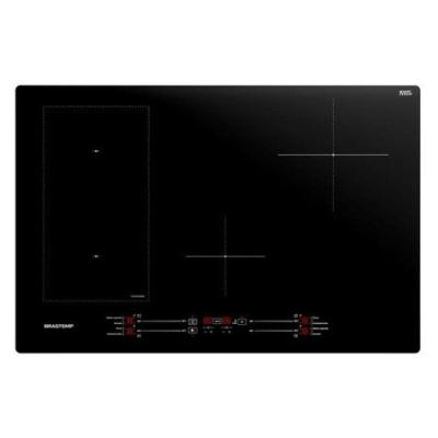 Cooktop de Indução Brastemp BDJ77BEBNA 4 Bocas com Flexizone Preto 220V