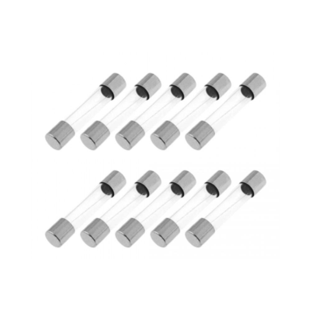 Fusível Vidro Pequeno 20 Agf 6a Com 10pçs - 1