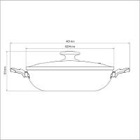 Panela Wok Antiaderente 3,3l Com Tampa Loreto Tramontina Cor:vermelho Vermelho - 4