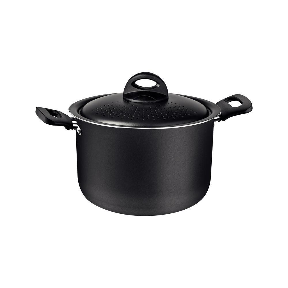 Espagueteira 22 Cm 5,7l Loreto Antiaderente Tramontina Cor:cinza Cinza - 1