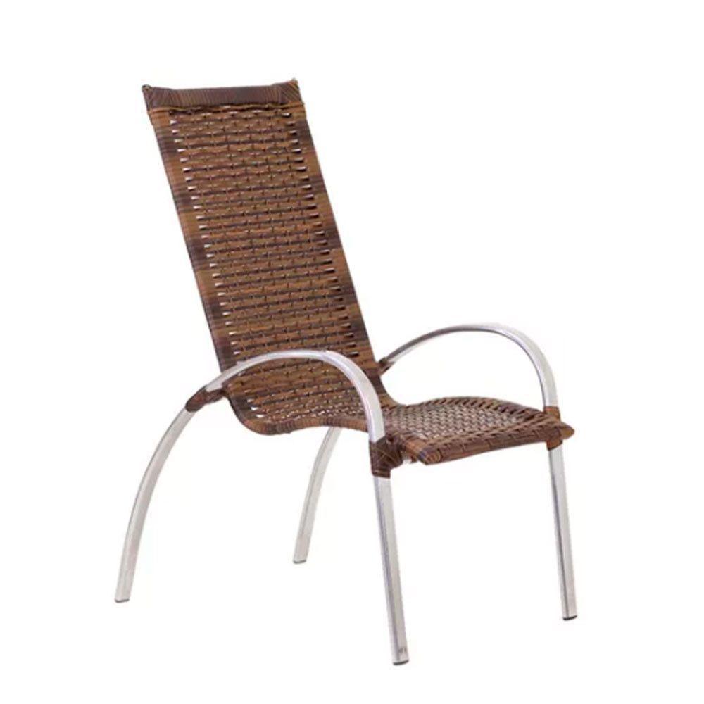 Jogo 4 Cadeiras E Mesa Garden Alumínio Trama Argila - 6