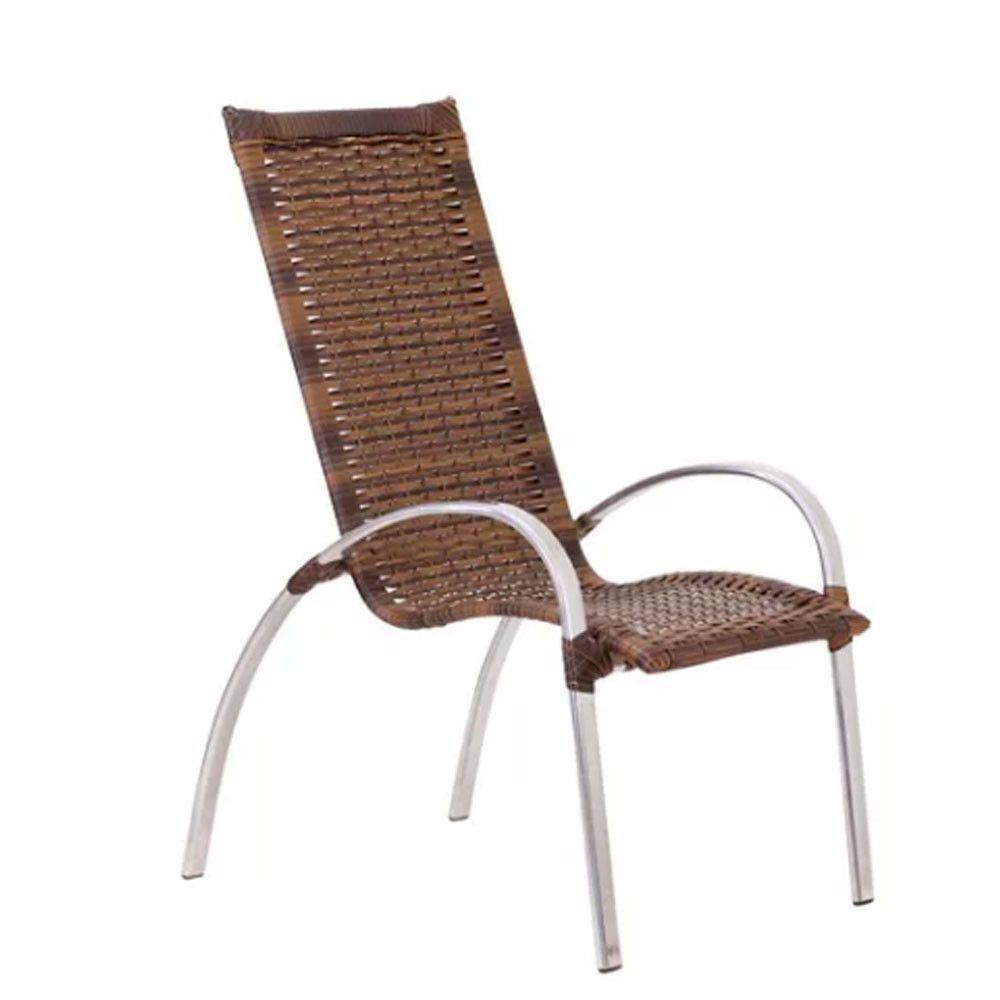 Jogo De 4 Cadeiras E Mesa Em Alumínio Garden  Argila - 7