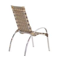 Jogo De 4 Cadeiras E Mesa Em Alumínio Garden  Capuccino - 2