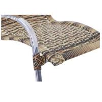 Jogo De 4 Cadeiras E Mesa Em Alumínio Garden  Capuccino - 6