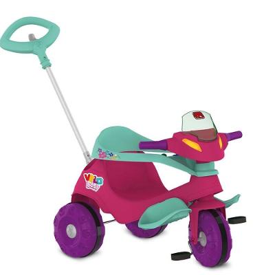 Triciclo Bandeirante Velobaby Passeio Rosa