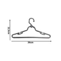 Kit 25un. Cabide Giratório Cavado Pp Preto - 2