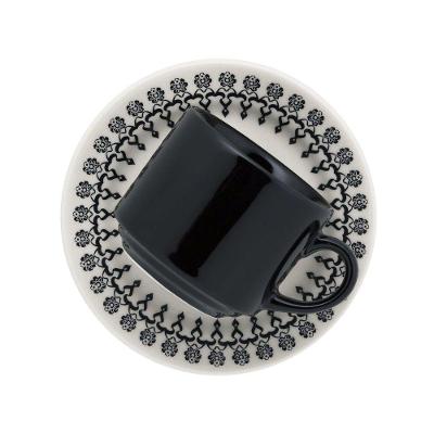 Kit 8 Xícaras Com Pires Donna Folk Oxford® Cerâmica 180ml