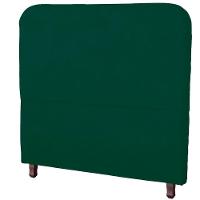 Cabeceira Casal Estofada Para Cama Box Lizza Veludo Cor Verde Esmeralda - 1