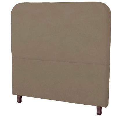Cabeceira Casal Queen Estofada Para Cama Box Lizza Veludo Capuccino