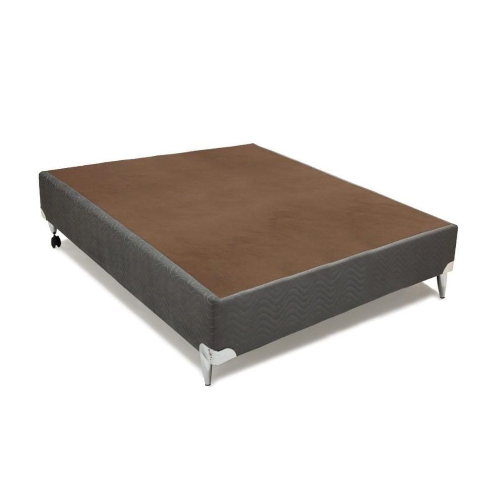 Cama Box Casal: Colchão Molas Ensacadas Ortobom SuperPocket Gold Ultragel + Base CRC Suede Gray(138x188) - 9