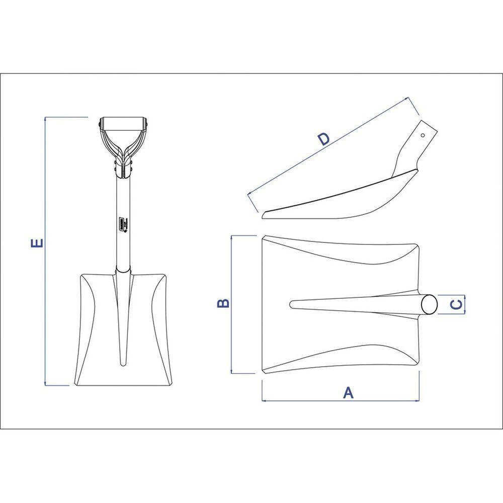 Pá Quadrada Metálica Tramontina Com Cabo De Madeira 74 Cm E Empunhadura Metálica Tramontina - 6