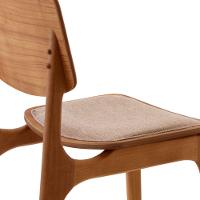 Conjunto Mesa Noronha Com Vidro E 8 Cadeiras Malta Moderna Linho Palha Off White Imbuia - 7