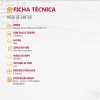 Conjunto Mesa Olímpia 90cm Tampo Em Mdf 4cad Liz Moderna Veludo Marrom/grafite/imbuia - 7