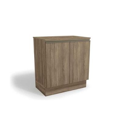 Balcão Cozinha p/Cooktop Maxxi G744 top 2 Portas c/Tampo 80cm Nogal/Nogal - Kappesberg