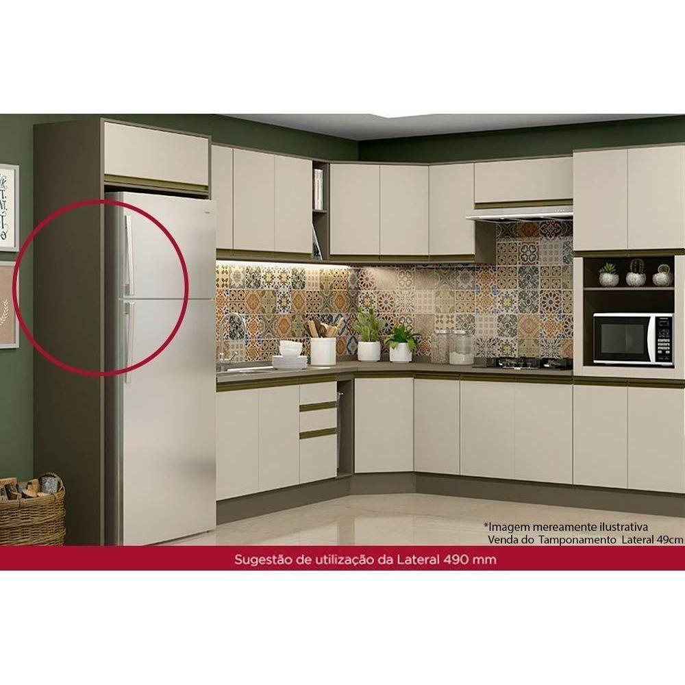 Multiuso de Cozinha Tampo Lateral Connect 49cm Off White - Henn - 3