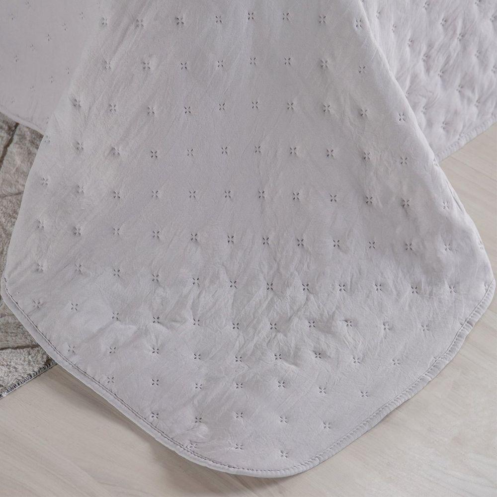 Kit Cobre Leito Queen Miraggio Ultra Soft Com Porta Travesseiro Cinza Elefante - 2