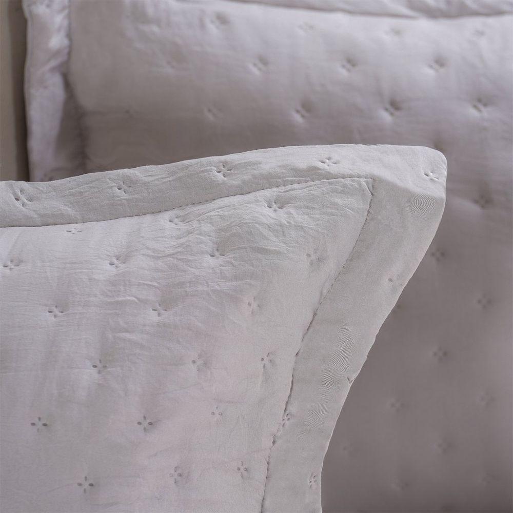 Kit Cobre Leito Queen Miraggio Ultra Soft Com Porta Travesseiro Cinza Elefante - 3