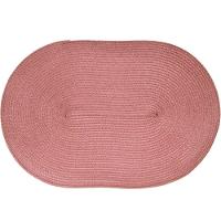 Kit 4 Americano Requinte Liso Para Mesa Oval 30x45cm Rosê - 1