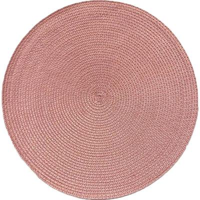 Kit 10 Americano Requinte Liso Para Mesa Redondo 38cm Rosê