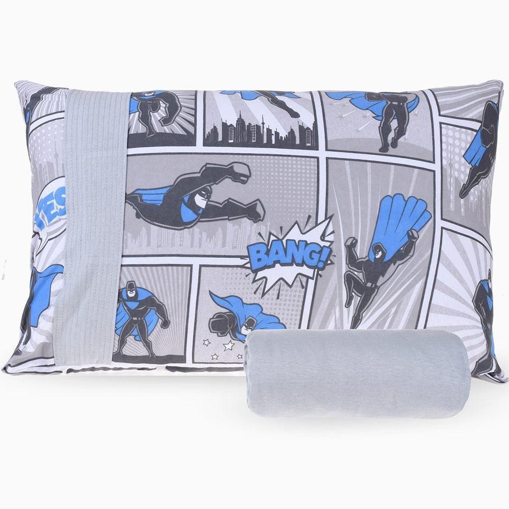 Jogo De Cama Infantil Solteiro Malha 100% Algodão Bene Casa Heróis - 1