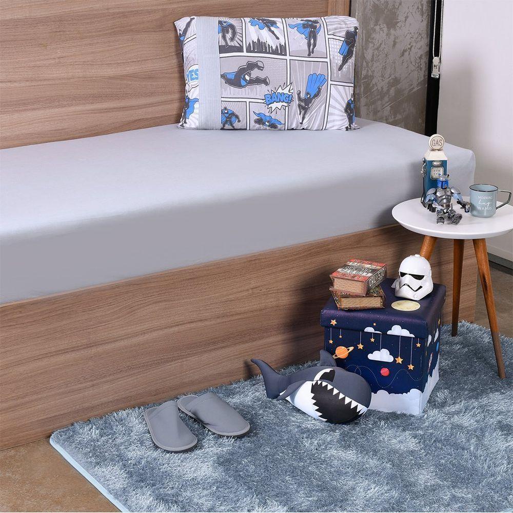 Jogo De Cama Infantil Solteiro Malha 100% Algodão Bene Casa Heróis - 2