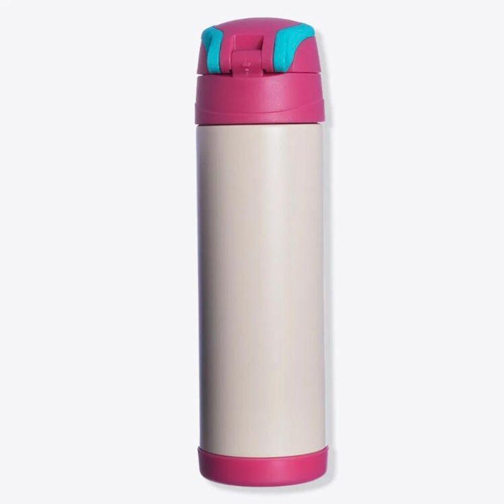 Garrafa Térmica Top Handle Com Adesivos Amigas Floral 500ml - 3