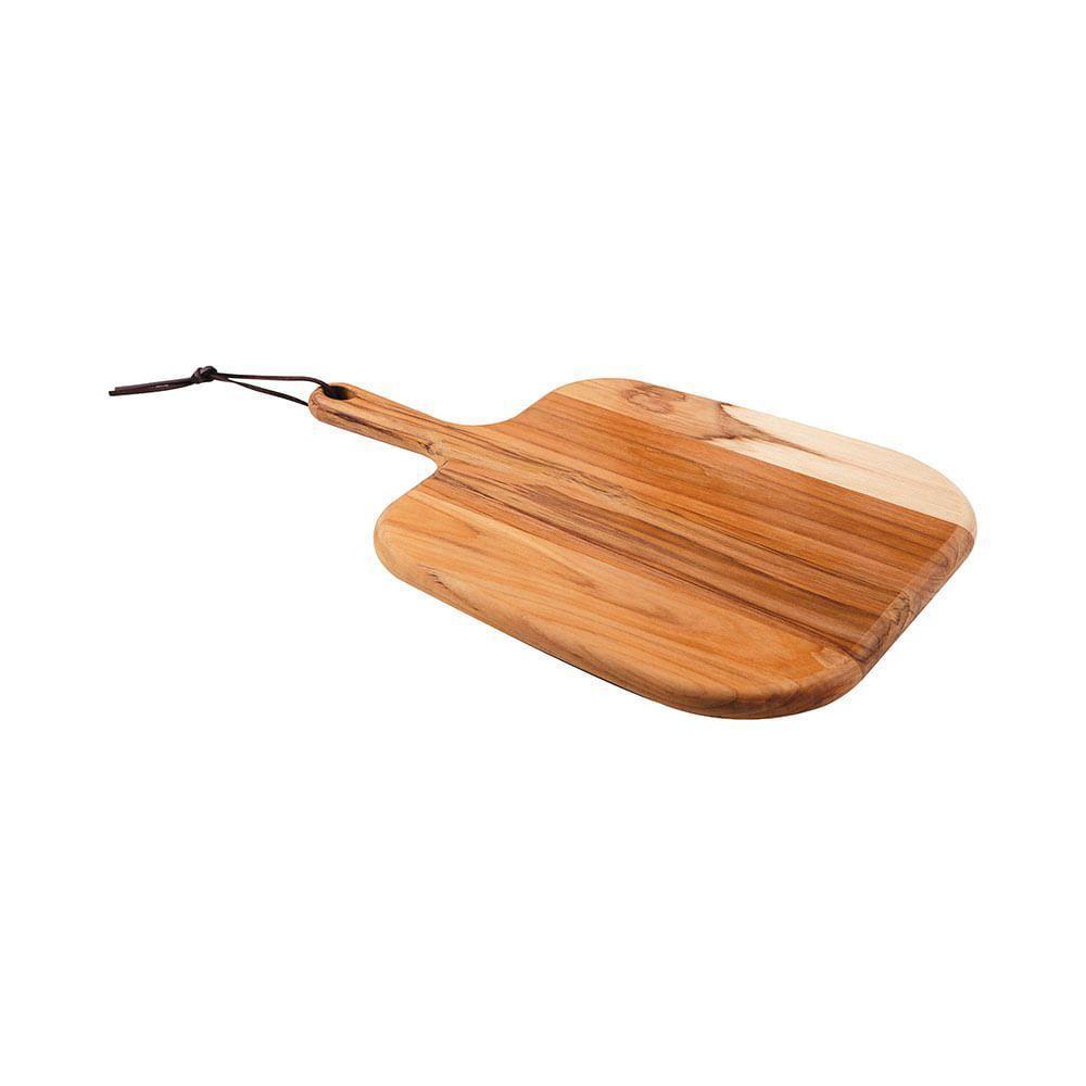 Tábua Para Queijos Provence Em Madeira Teca Com Cabo 40x27cm - Tramontina - 1