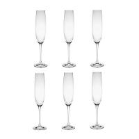 Jogo 6 Taças P- Champanhe 250ml Cristal Fulica Bohemia - 1