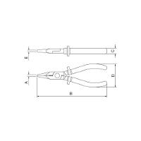Alicate Meia Cana Isolado 1.000v Pro 6" Pro - Tramontina - 4