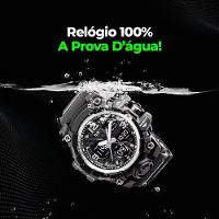 Relogio Masculino Silicone Prova Dagua Preto Digital Alarme - 3