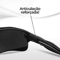 Oculos Sol Masculino Proteção Uv Esportivo Ciclismo + Case - 5