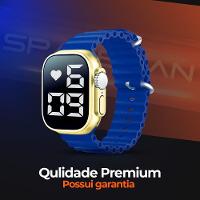 Relógio Feminino Digital Silicone Aço Inox Ultra Led + Caixa - 5