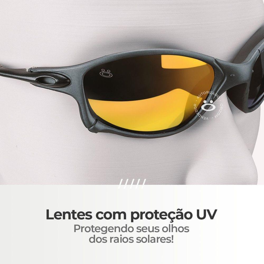 Oculos Sol Mandrake Proteção Uv Lupa Metal Juliet +case - 4
