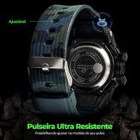 Relogio Prova Dagua Digital Infantil Camuflado Silicone Data - 5