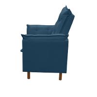 Poltrona De Amamentação Com Puff Isabella Bellamado Cor:azul Marinho - 4