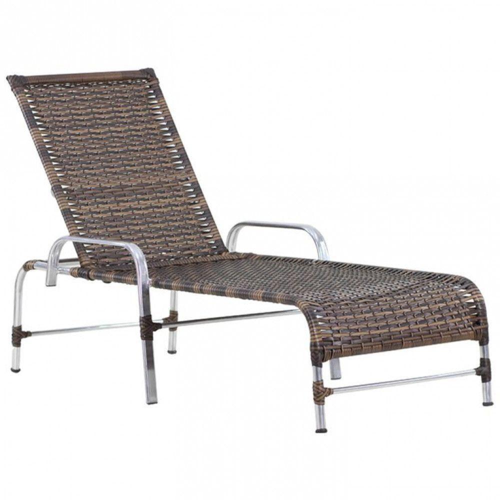 3 Espreguiçadeiras Catar E Mesa Piscina Jardim Regulagem Argila - 2