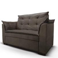 Sofá 2 Lugares Pequeno Confortável 1,40m Marrocos Bellamado Cor:marrom - 2